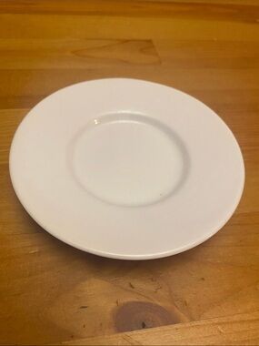 White Ceramic Tea Saucer Plate - Classic Home Dining